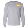Ultra Cotton Long Sleeve T-Shirt with a Pocket Thumbnail