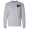 Ultra Cotton Long Sleeve T-Shirt with a Pocket Thumbnail