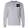 Ultra Cotton Long Sleeve T-Shirt with a Pocket Thumbnail