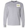 Ultra Cotton Long Sleeve T-Shirt with a Pocket Thumbnail