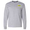Ultra Cotton Long Sleeve T-Shirt with a Pocket Thumbnail