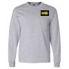Ultra Cotton Long Sleeve T-Shirt with a Pocket Thumbnail