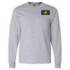Ultra Cotton Long Sleeve T-Shirt with a Pocket Thumbnail